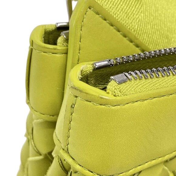 BOTTEGA VENETA Intrecciato Duo Bag - Yellow Green Leather 789-080425 - Picture 10 of 14